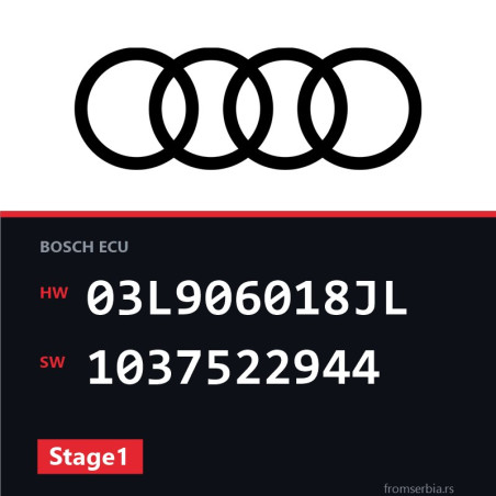Audi A4 03L906018JL 1037522944 Stage1 tuning file