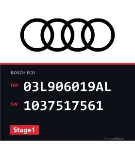 Audi A4 03L906019AL 1037517561 Stage1 tuning file