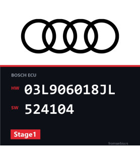 Audi A4 03L906018JL 524104 Stage1 tuning file