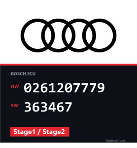 Audi A4 0261207779 363467 Stage1 / Stage2 tuning file
