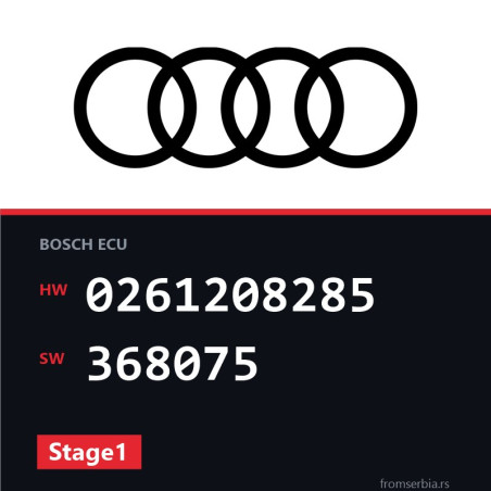 Audi A4 0261208285 368075 Stage1 tuning file