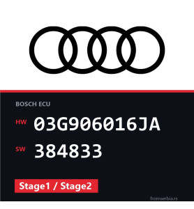 Audi A4 03G906016JA 384833 Stage1 / Stage2 tuning file