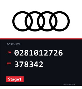 Audi A4 0281012726 378342 Stage1 tuning file