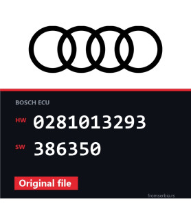 Audi A4 0281013293 386350 original ECU file