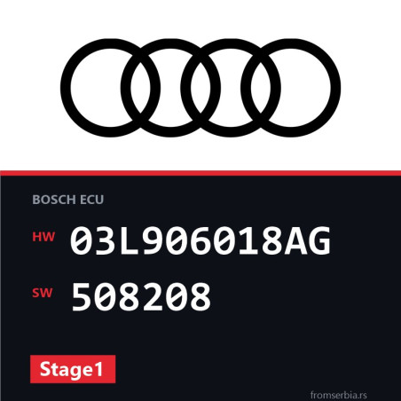 Audi A4 03L906018AG 508208 Stage1 tuning file