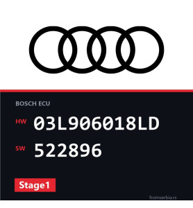 Audi A4 03L906018LD 522896 Stage1 tuning file