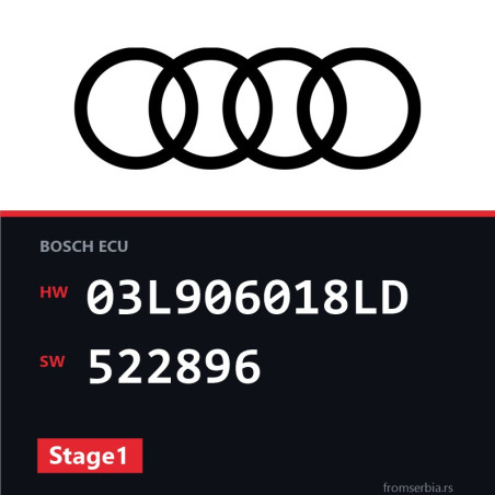 Audi A4 03L906018LD 522896 Stage1 tuning file
