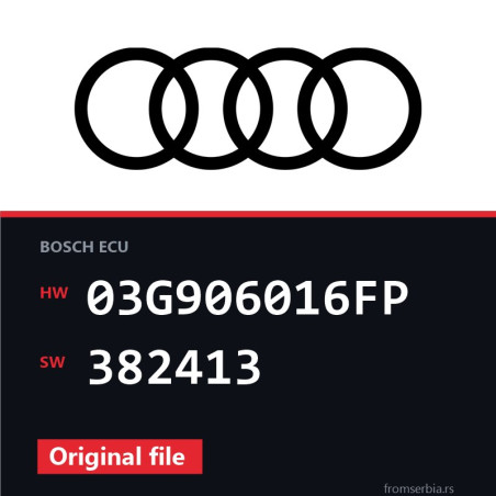 Audi A4 03G906016FP 382413 original ECU file