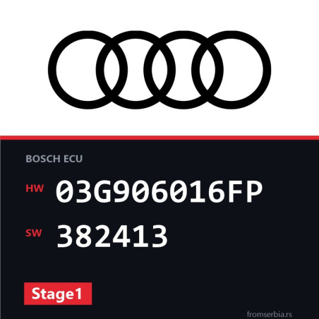 Audi A4 03G906016FP 382413 Stage1 tuning file