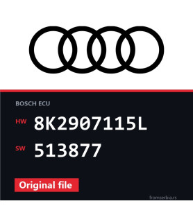 Audi A4 8K2907115L 513877 original ECU file