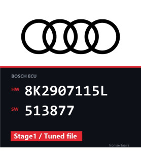 Audi A4 8K2907115L 513877 Stage1 / Tuned file tuning file