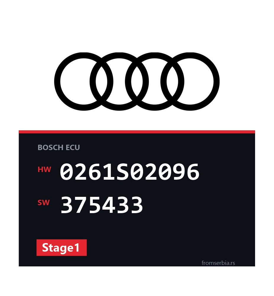 Audi A4 0261S02096 375433 Stage1 tuning file