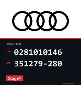 Audi A4 0281010146 351279-280 Stage1 tuning file