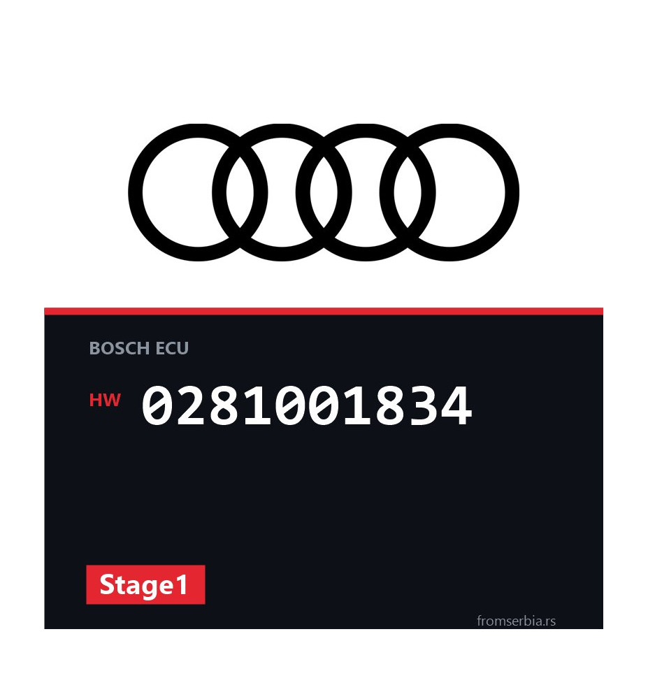 Audi A4 0281001834 Stage1 tuning file