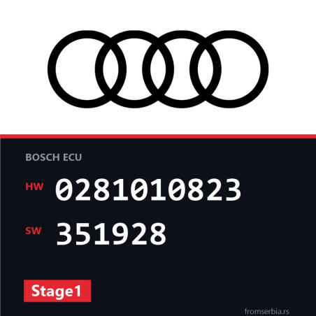 Audi A4 0281010823 351928 Stage1 tuning file