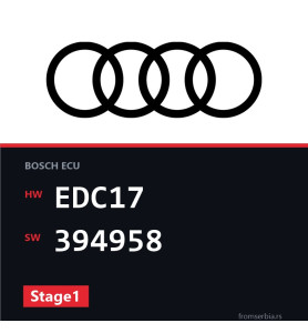 Audi A4 EDC17 394958 Stage1 tuning file