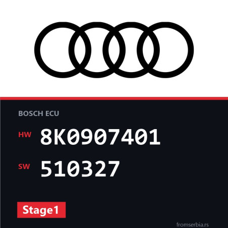 Audi A5 8K0907401 510327 Stage1 tuning file