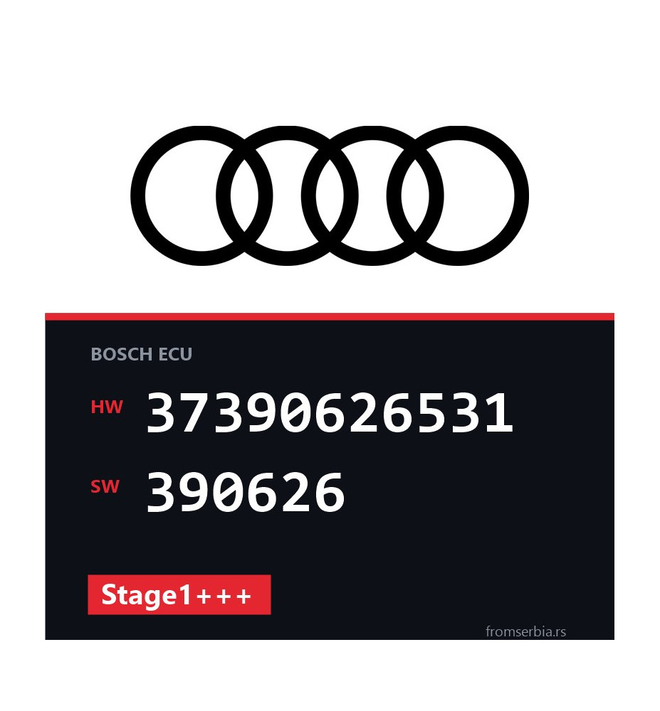 Audi A5 37390626531 390626 Stage1+++ tuning file