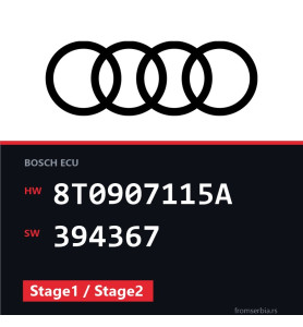 Audi A5 8T0907115A 394367 Stage1 / Stage2 tuning file