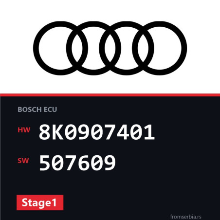 Audi A5 8K0907401 507609 Stage1 tuning file