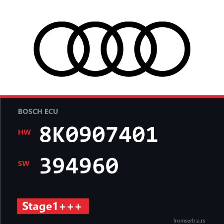 Audi A5 8K0907401 394960 Stage1+++ tuning file