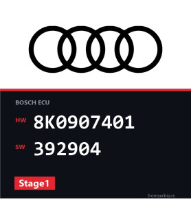 Audi A5 8K0907401 392904 Stage1 tuning file