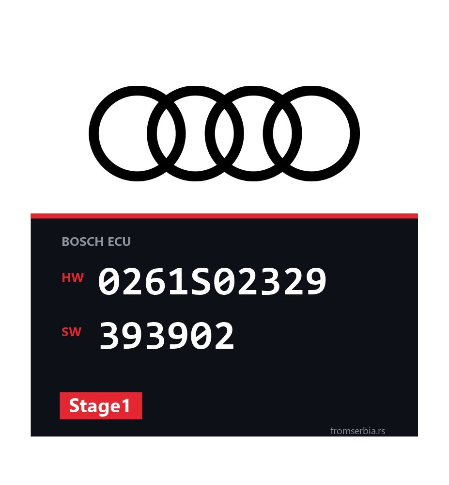 Audi A5 0261S02329 393902 Stage1 tuning file