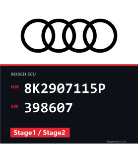 Audi A5 8K2907115P 398607 Stage1 / Stage2 tuning file