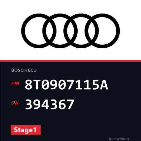Audi A5 8T0907115A 394367 Stage1 tuning file