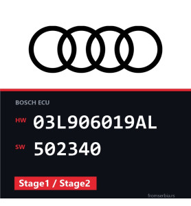 Audi A5 03L906019AL 502340 Stage1 / Stage2 tuning file
