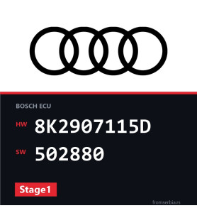 Audi A5 8K2907115D 502880 Stage1 tuning file