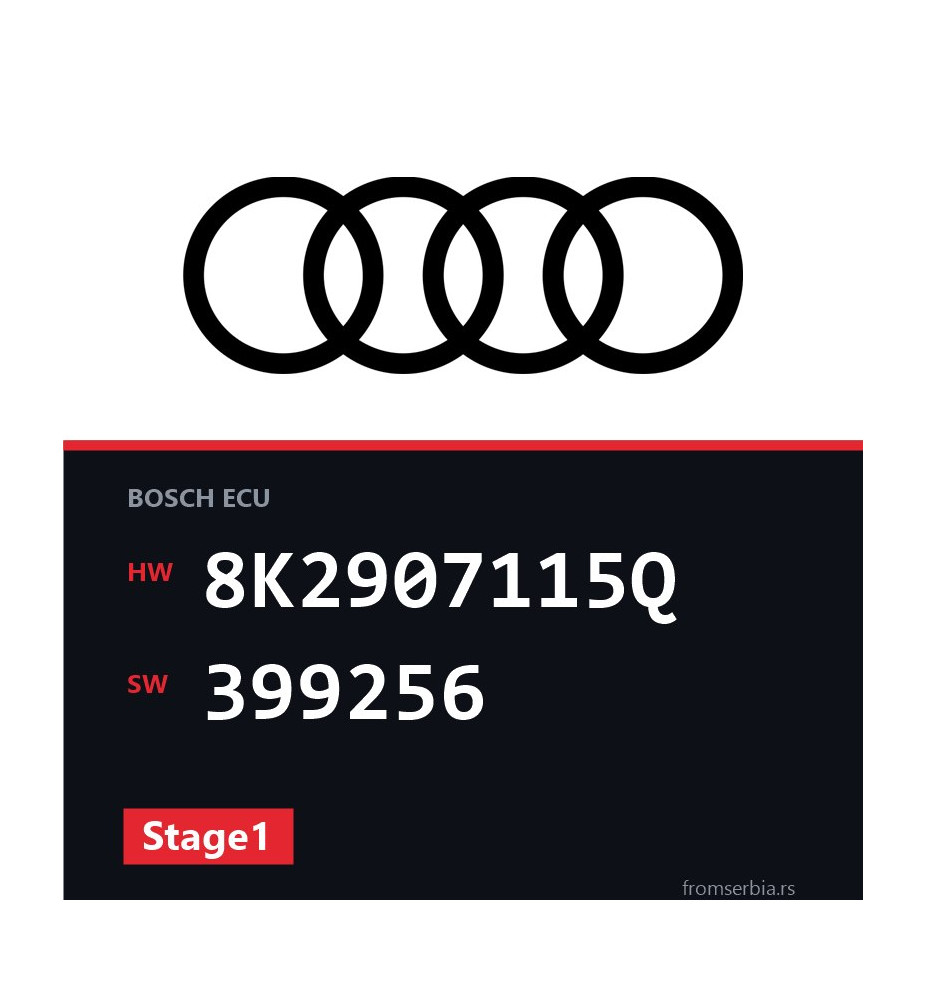 Audi A5 8K2907115Q 399256 Stage1 tuning file