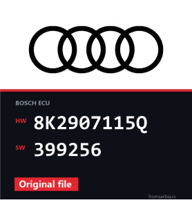 Audi A5 8K2907115Q 399256 original ECU file