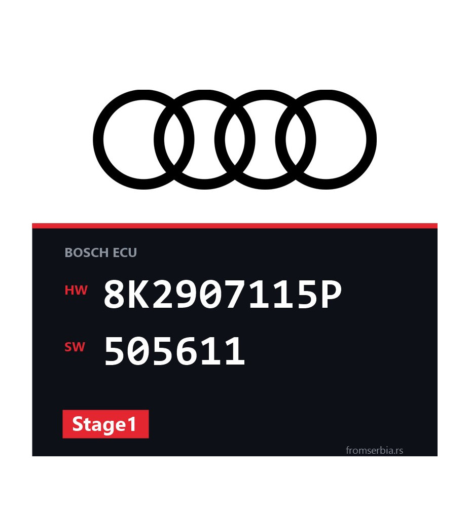 Audi A5 8K2907115P 505611 Stage1 tuning file