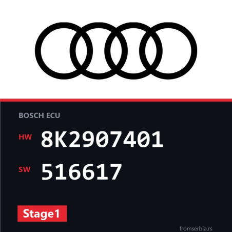 Audi A5 8K2907401 516617 Stage1 tuning file