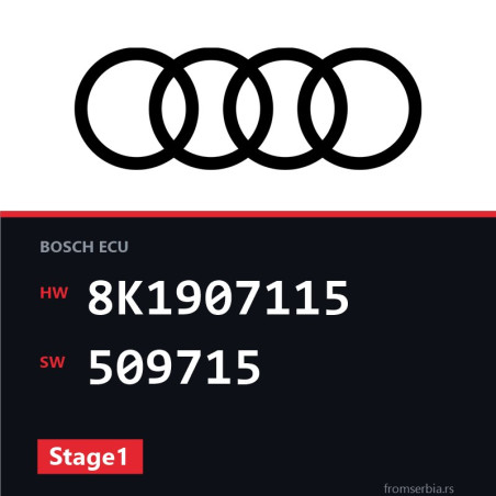 Audi A5 8K1907115 509715 Stage1 tuning file