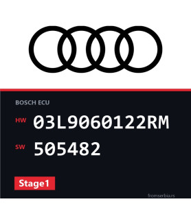 Audi A5 03L9060122RM 505482 Stage1 tuning file