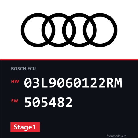 Audi A5 03L9060122RM 505482 Stage1 tuning file