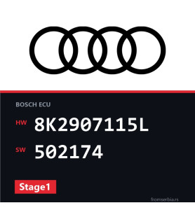 Audi A5 8K2907115L 502174 Stage1 tuning file