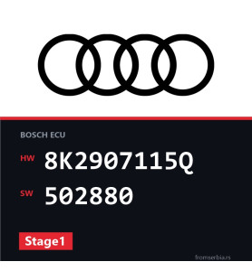 Audi A5 8K2907115Q 502880 Stage1 tuning file