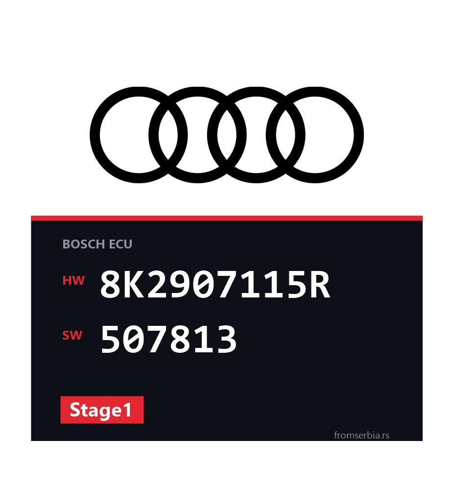 Audi A5 8K2907115R 507813 Stage1 tuning file