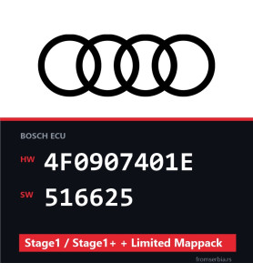 Audi 4F0907401E 516625 Stage1 / Stage1+ + Limited Mappack file