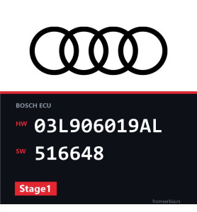 Audi A5 03L906019AL 516648 Stage1 tuning file