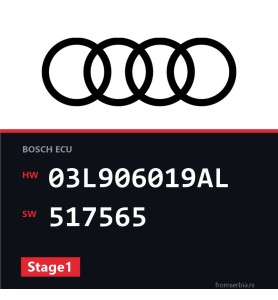 Audi A5 03L906019AL 517565 Stage1 tuning file