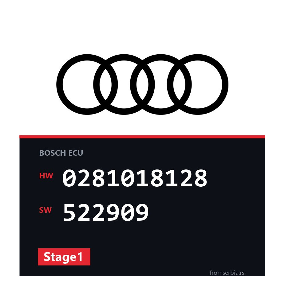 Audi A5 0281018128 522909 Stage1 tuning file