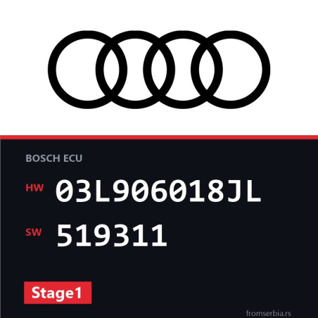 Audi A5 03L906018JL 519311 Stage1 tuning file