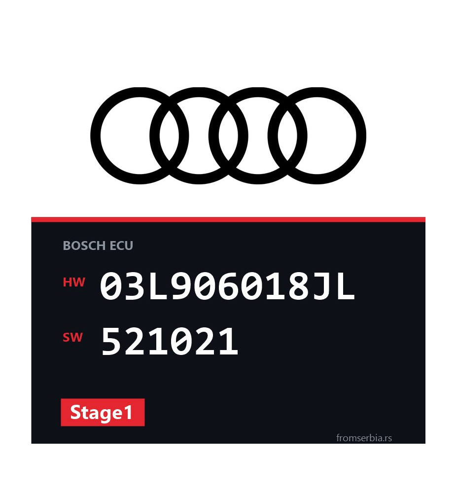 Audi A5 03L906018JL 521021 Stage1 tuning file