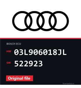 Audi A5 03L906018JL 522923 original ECU file