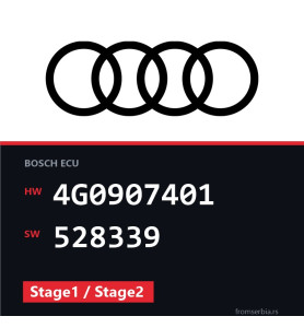 Audi A5 4G0907401 528339 Stage1 / Stage2 tuning file