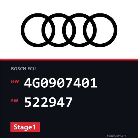 Audi A5 4G0907401 522947 Stage1 tuning file